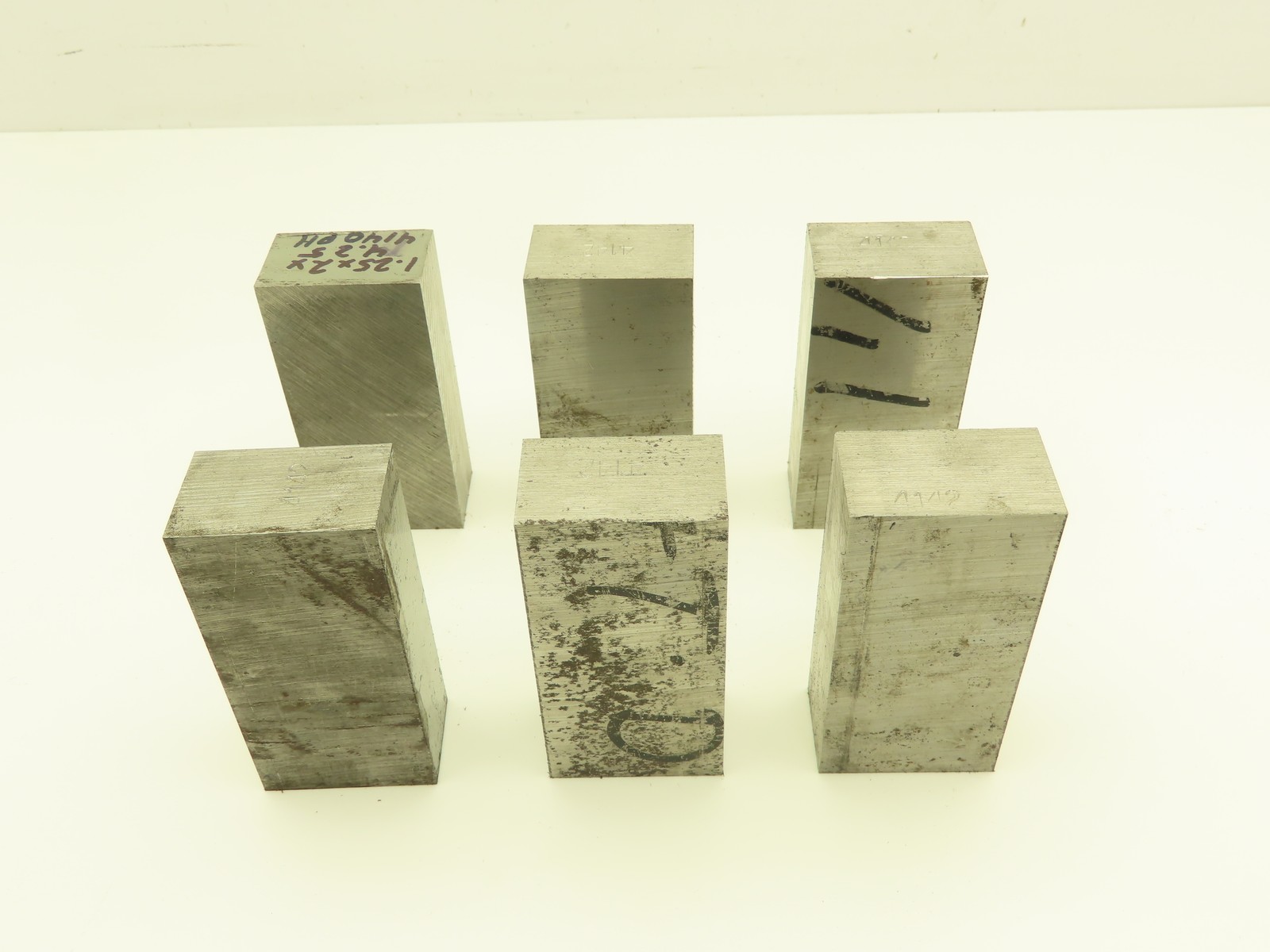 4140/4142 PH Alloy Steel Flat Bar Stock 1-1/4″x 2″x 4-1/4″L Lot of 6