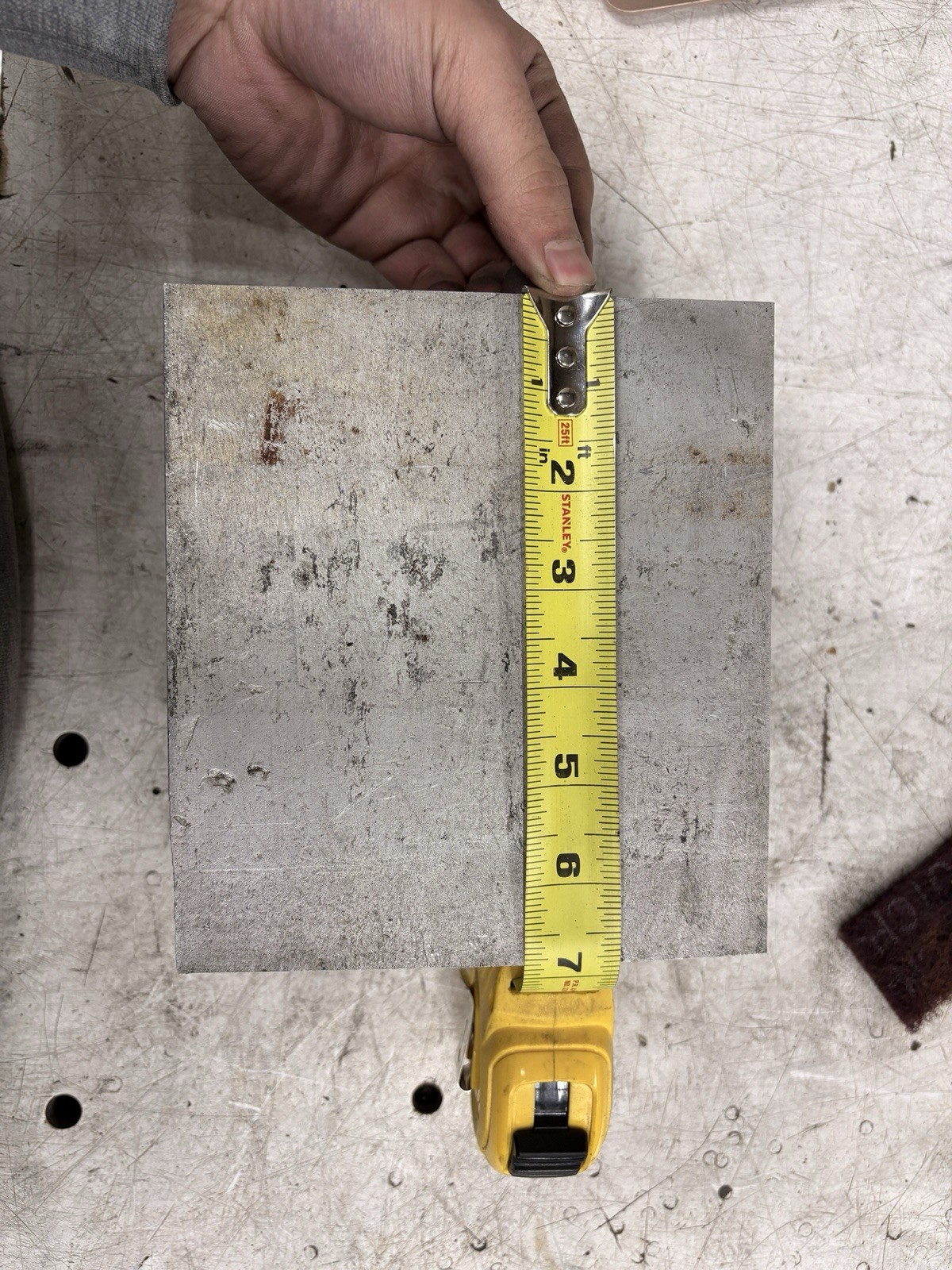 6-3/4” x 6-1/8” x 4-1/4” Solid Aluminum Block 6061