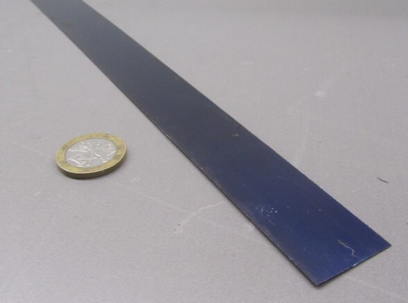 1095 Hard Blue Tempered Spring Steel Shim .008″ Thick x 1.00″ Wide x 1200″ Long