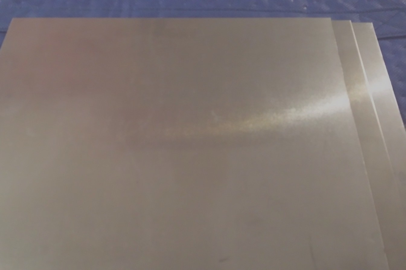 3 pcs. 24ga. 9″ x 10″ Stainless Steel Sheet Metal Type 316