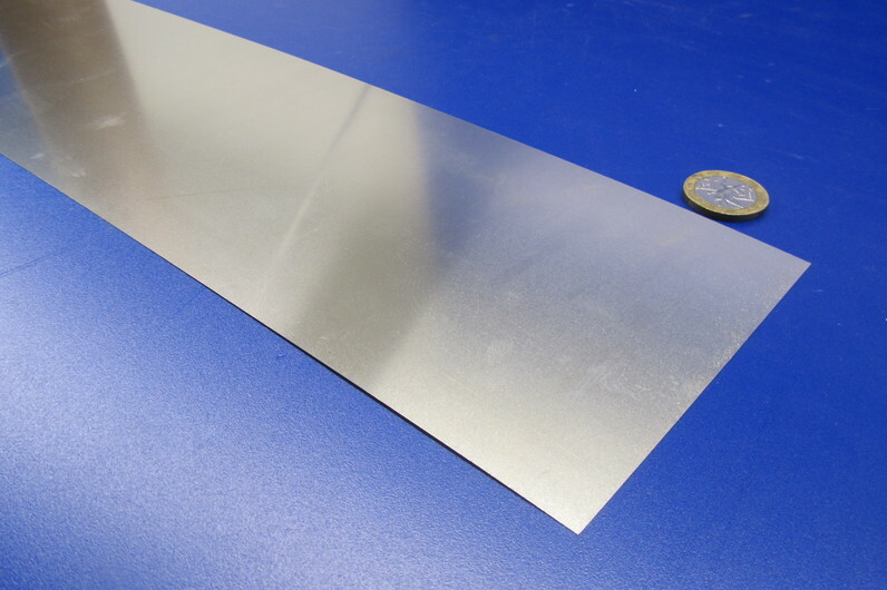 301 Stainless Steel Sheet Shim, .004″ (+/-.0003″) x 4.0″ x 5 Foot Length