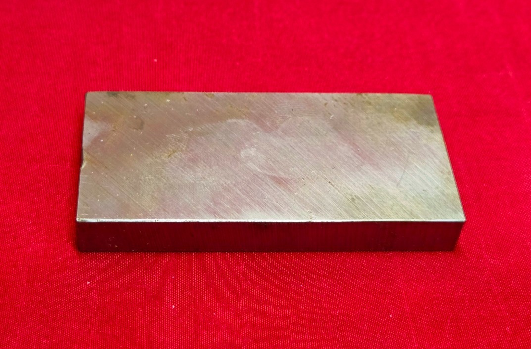D2 Tool Steel Block Billet 3.16″ L x 1.50″ W x 0.410″ Thick, 8.6 Oz.