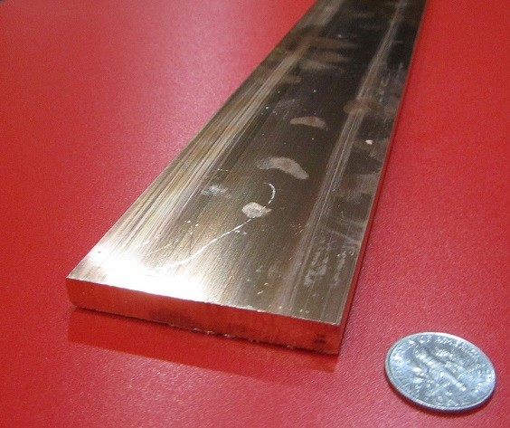 110 Copper Bar,1/4 (H00) to 1/4 Hard (H01).250″ Thick x 2.0″ Wide x 24.0″ Length