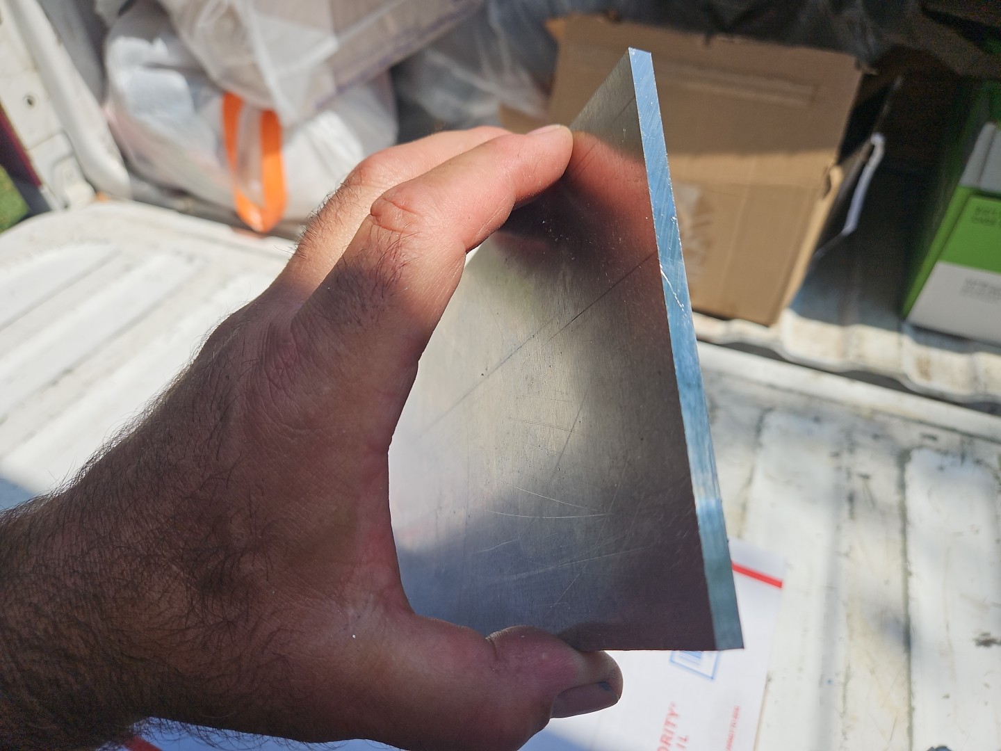 Aluminum plate 5052 (H32) 1/4” X 15” X 5″ Made In USA