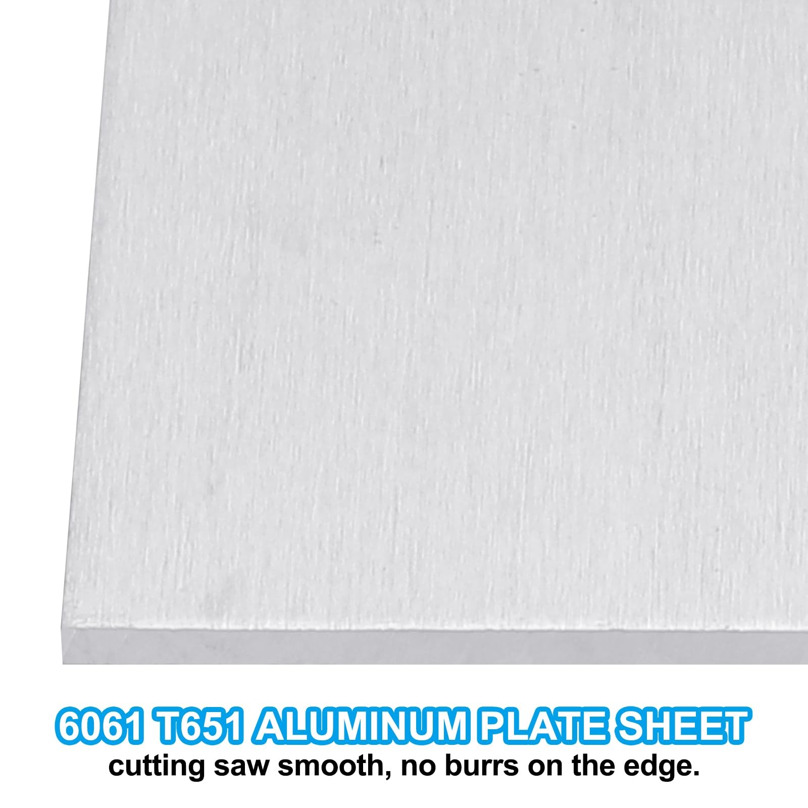 6061 T651 Aluminum Sheet Metal 12 x 8 x 1/16(0.0625″) Inch 4Pcs Flat 1.5MM