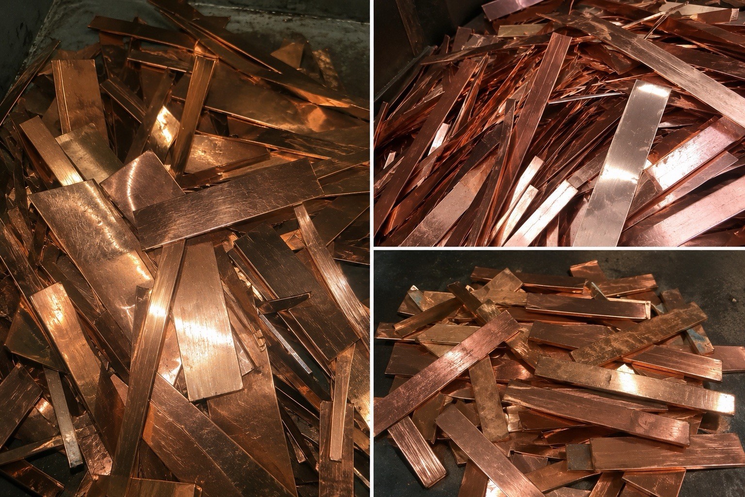 scrap copper sheet metal 5 POUNDs C110 pure copper 16 ounce 24 gauge