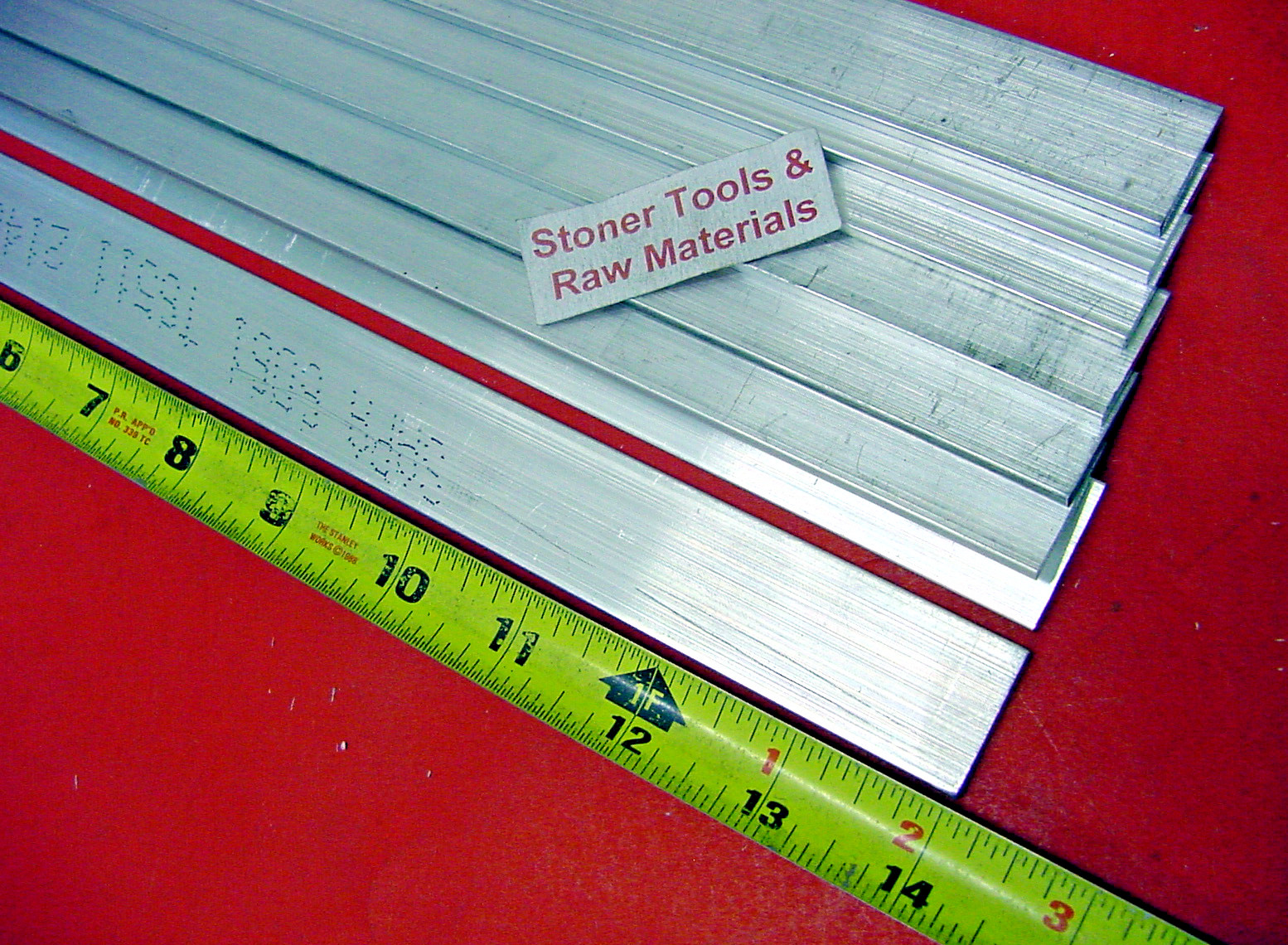 8 Pieces 1/8″ X 1-1/2″ ALUMINUM 6061 FLAT BAR 14″ long Extruded Mill Bar Stock