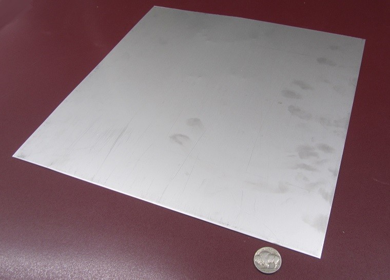 321 Weldable Stainless Steel Sheet, .025″ Thick x 12″ Wide x 12″ Length, 1 Unit