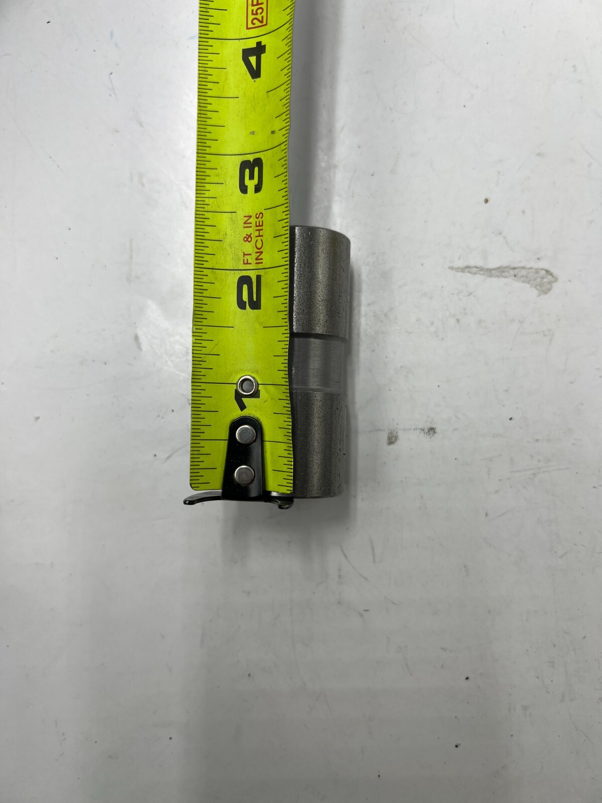 Sleeve and Bushing 2 1/4 Inches Long 2 Inches Diameter Silver