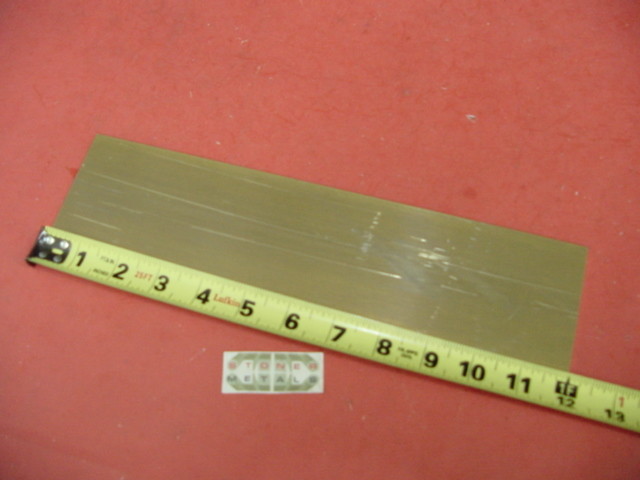 1/8″ x 3″ C360 BRASS FLAT BAR 12″ long Solid .125″ Plate Mill Stock H02
