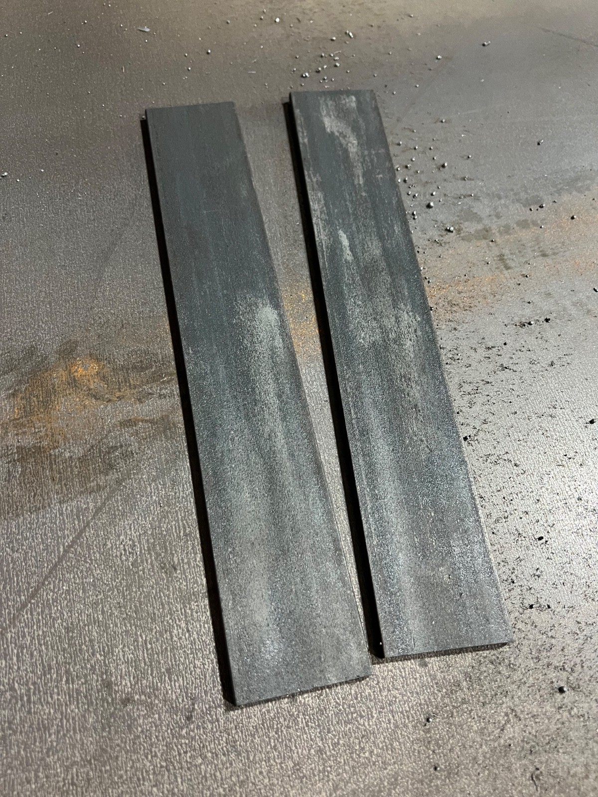 2pcs— 2″wide x12″ long(+/- 1/8”). 1/4″ inches thick A36 steel