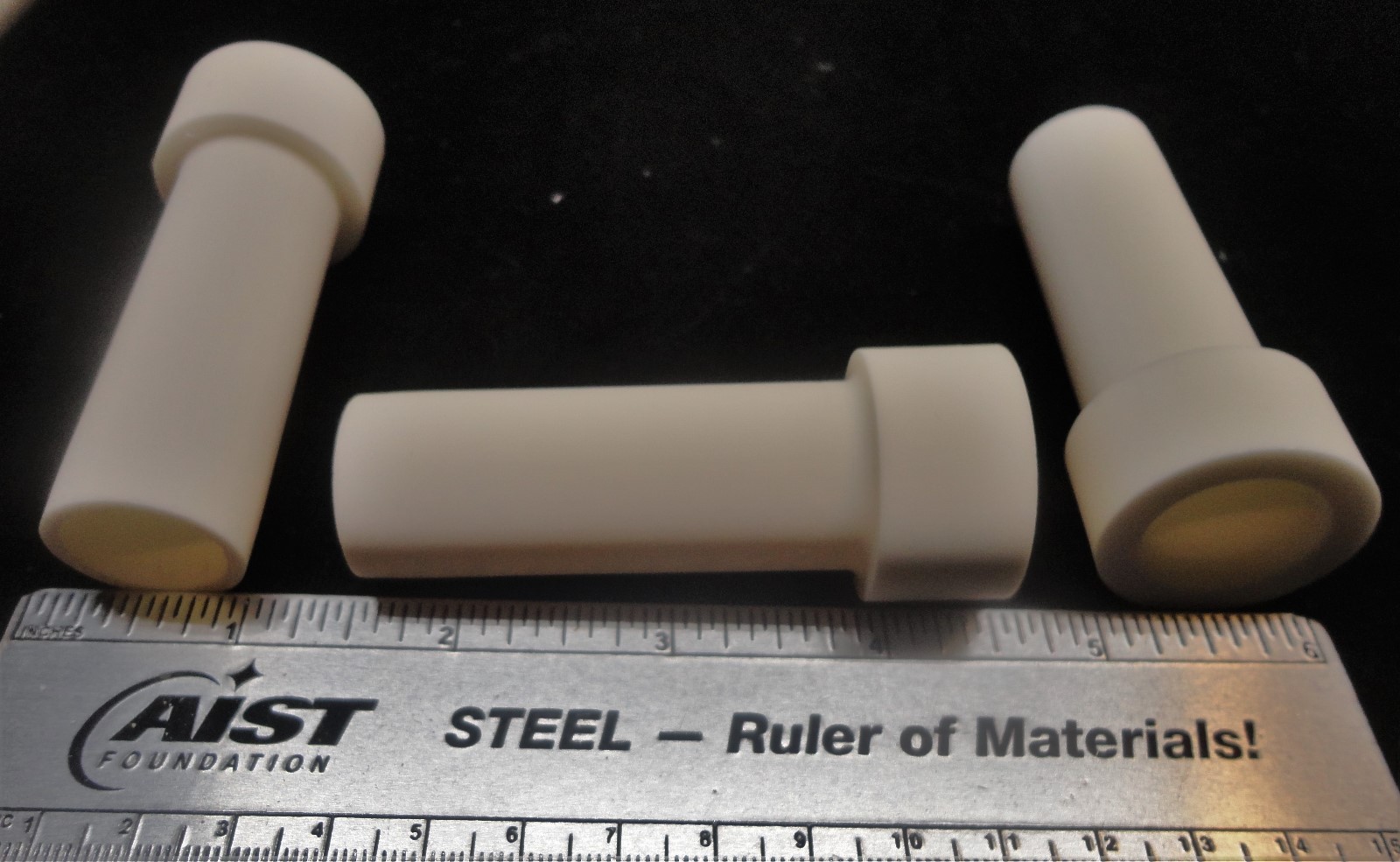 PAIR OF ISO PRESSED HIGH ALUMINA STEPPED BUSHING INSULATORS No.: 219