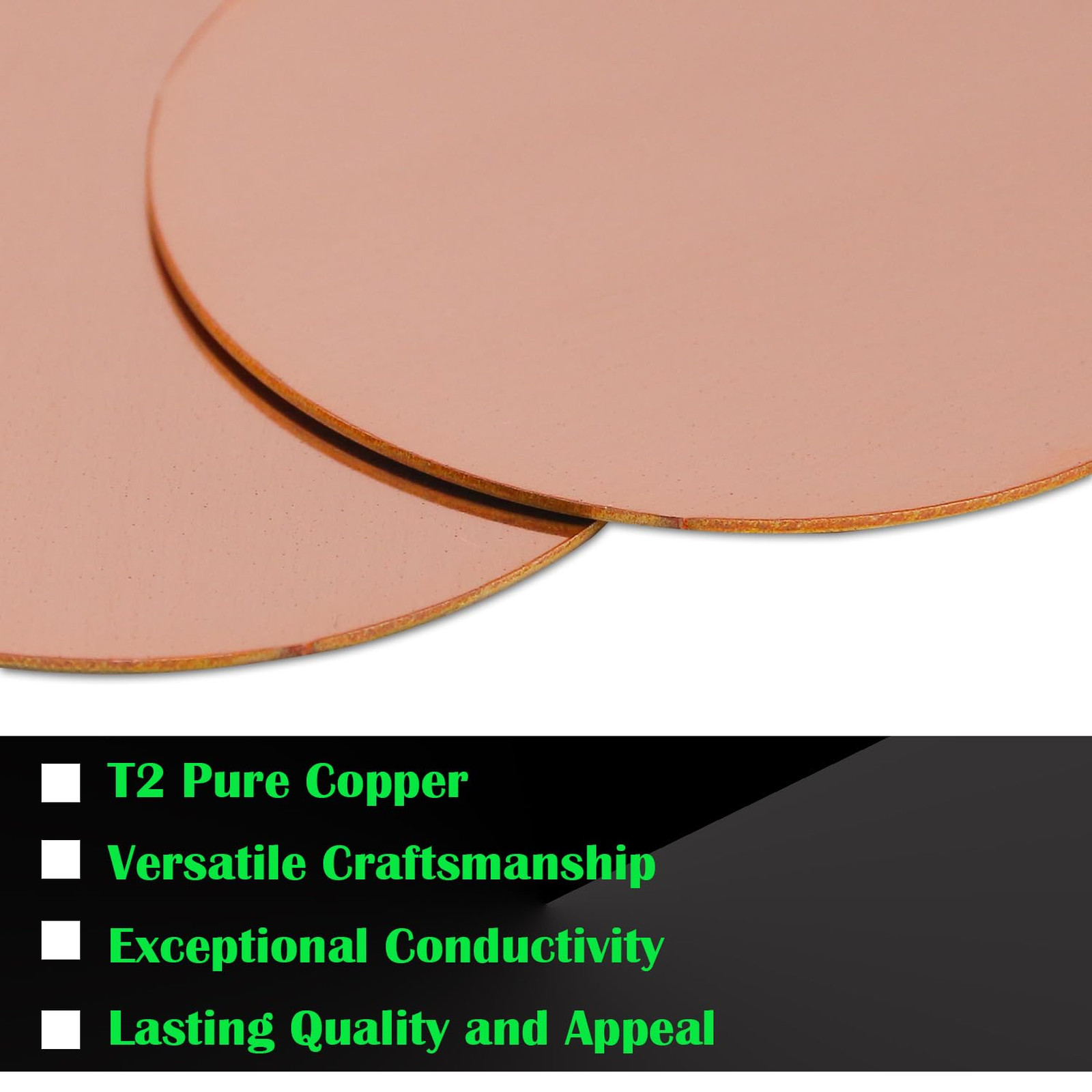 Copper Discs 1-3/16 Inch 24 Gauge 0.5mm Thickness Pure Copper Circles for