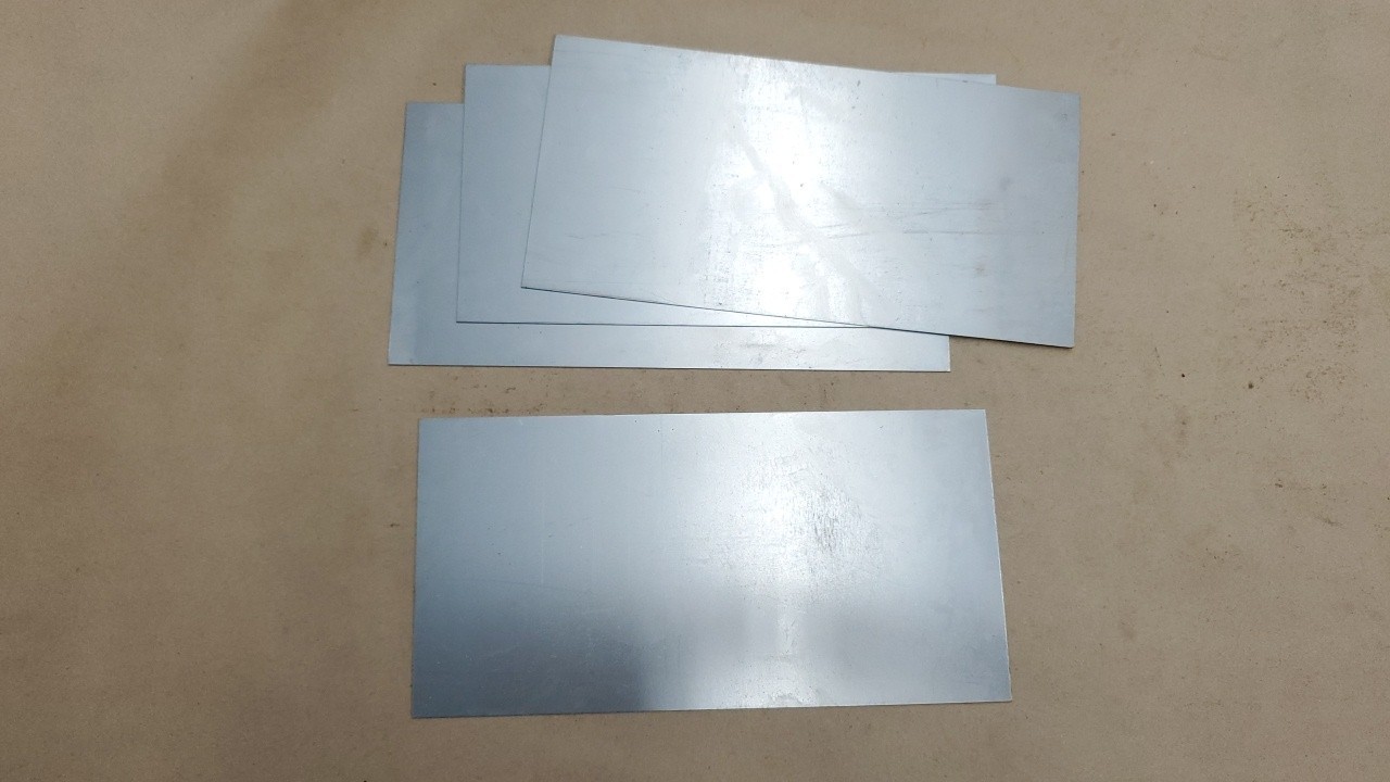 Sheet Metal 20ga Cold Rolled Steel (.035″) 6″x12″ (+/- 1/8″) Lot of 4