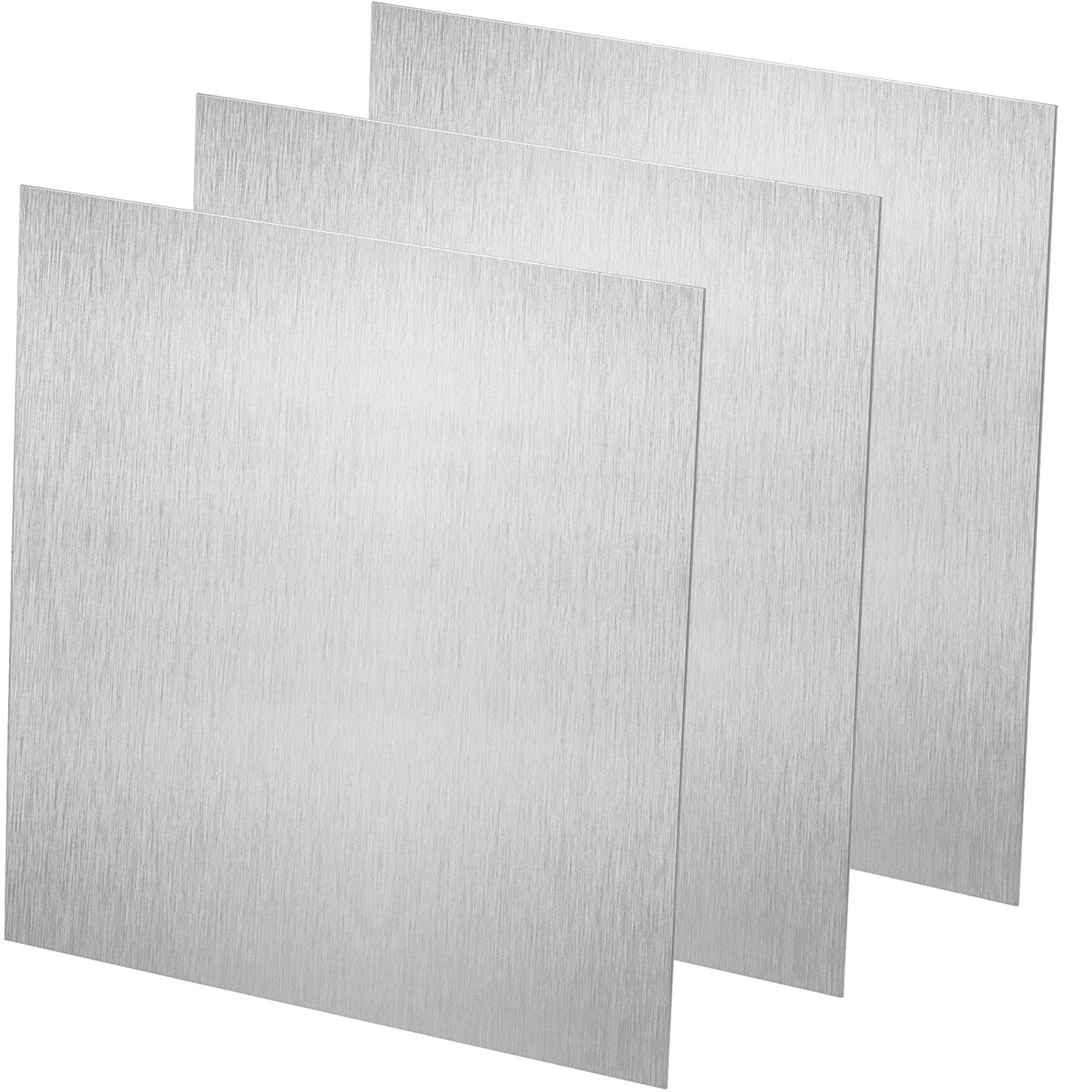 3 PCS 12×12 Inch Aluminum Sheet 1/16 Inch Thick Plate 6061T6 Tooling Flat