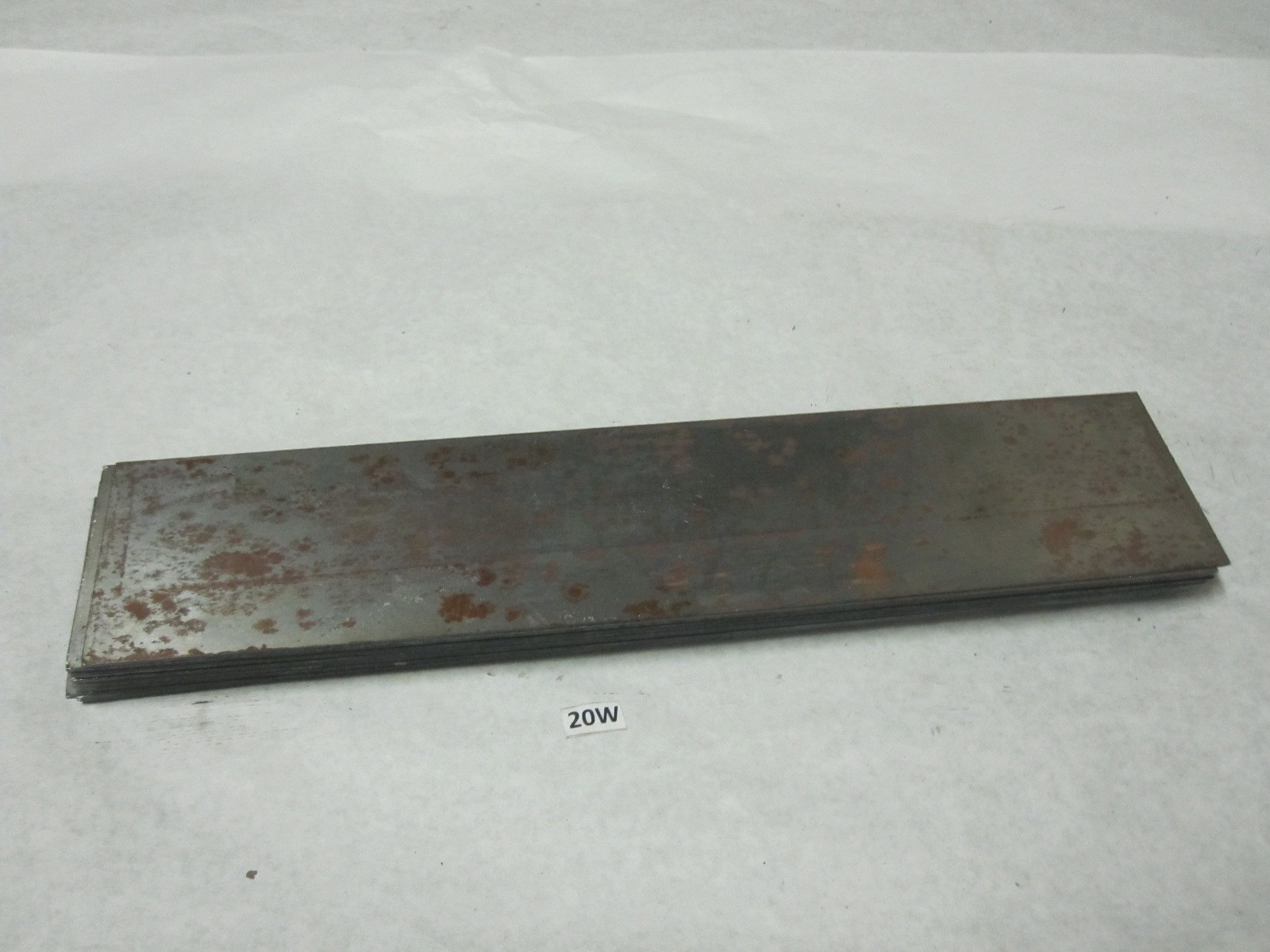 Cold Rolled Steel Sheet Metal Plates 20 Gauge 4 x 18 Flat Stock Blanks Lot of 20