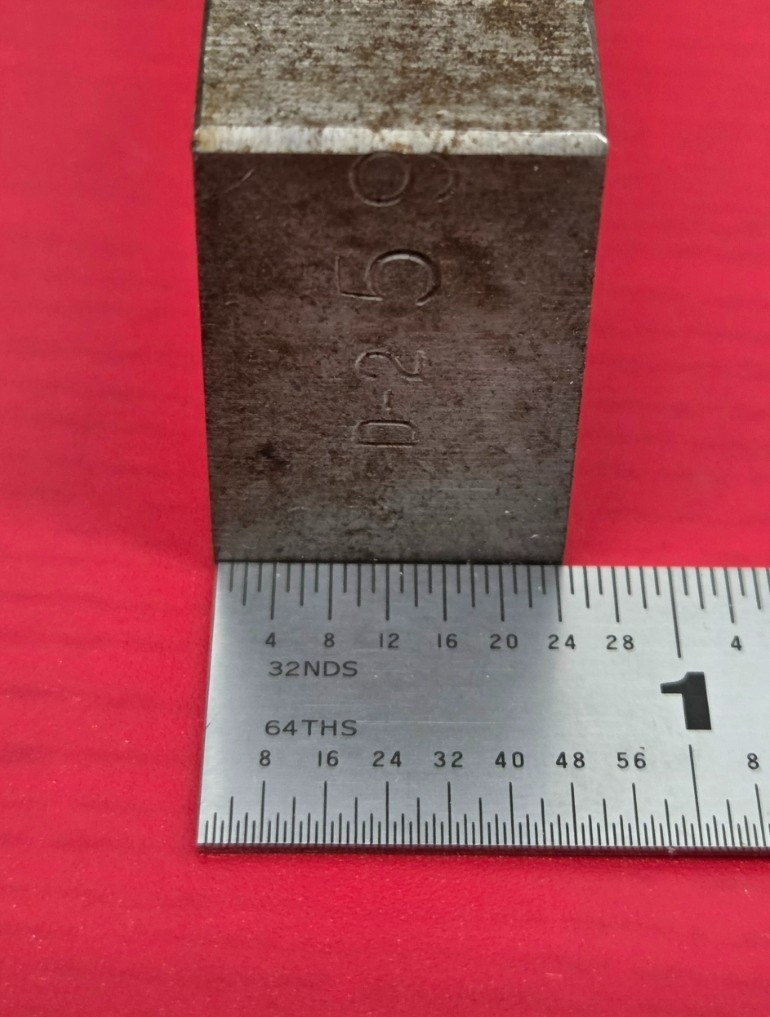 D2 Tool Steel Block Billet 3.15″ L x 1.21″ W x 0.78″ Thick – 13.3 Oz.