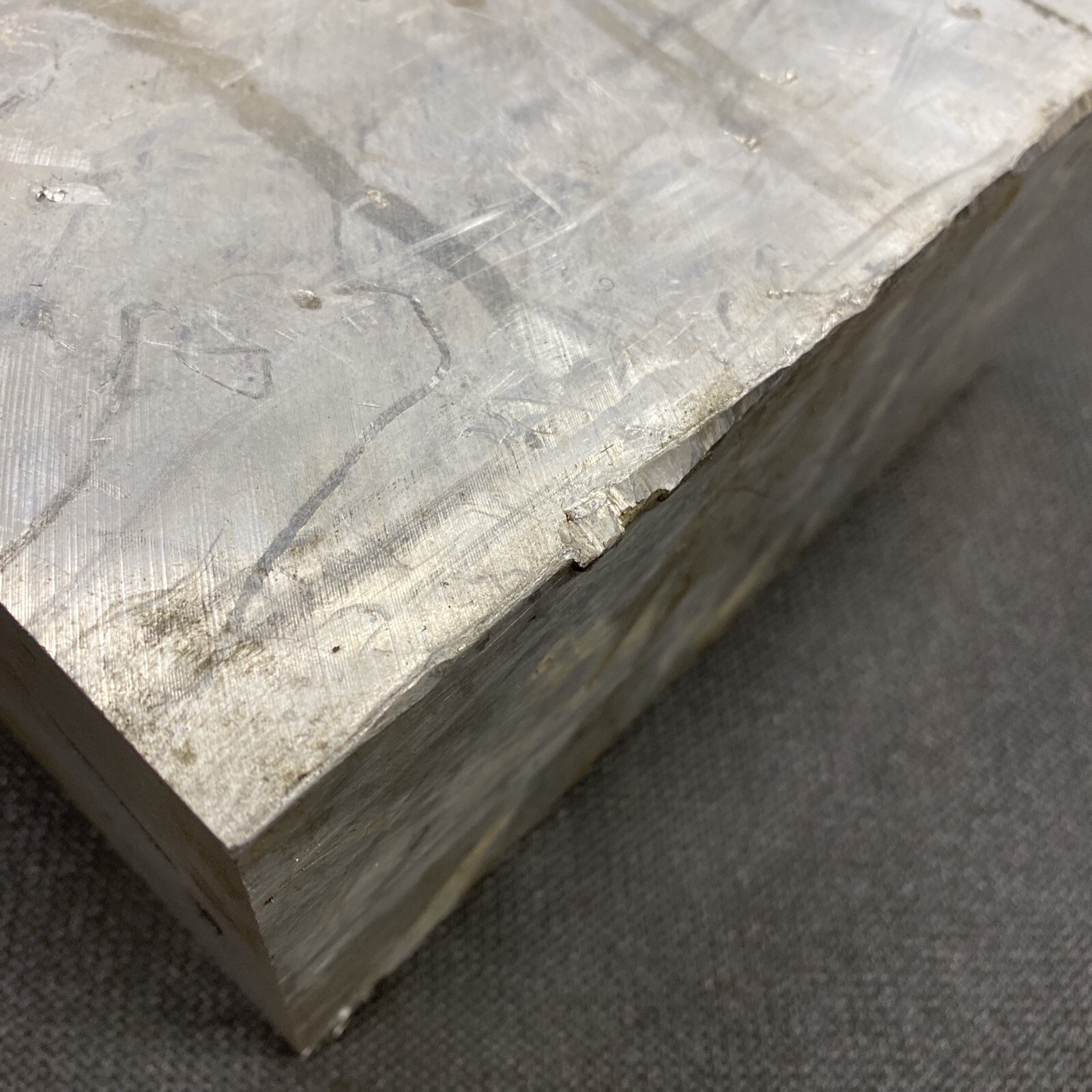 4″ Thickness Cast Aluminum Tooling Plate – 4” x 4” x 4” Length