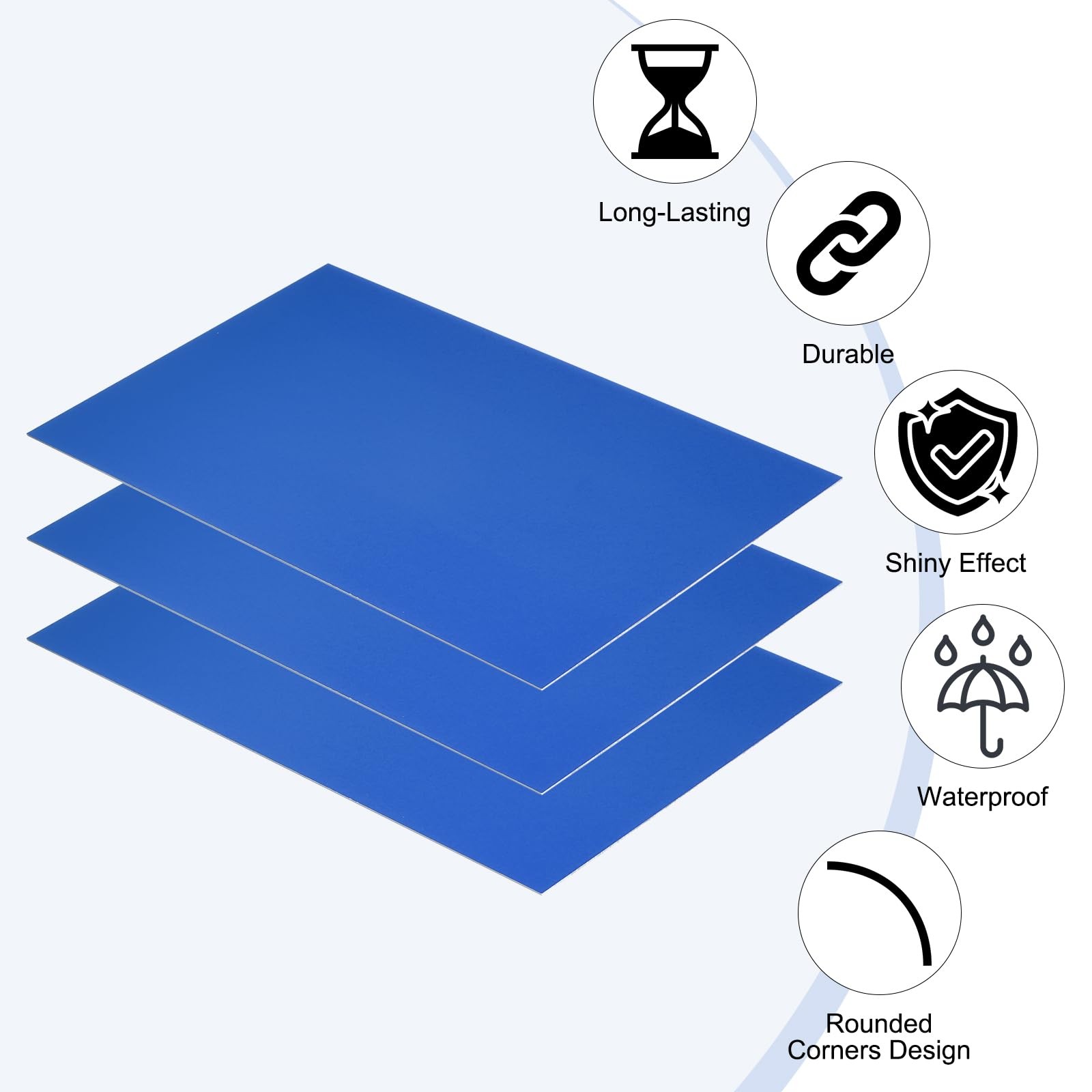 8×12 Inch Anodized Aluminum Sheet Metal, 3Pcs Laser Plates Engraving Blanks 0…