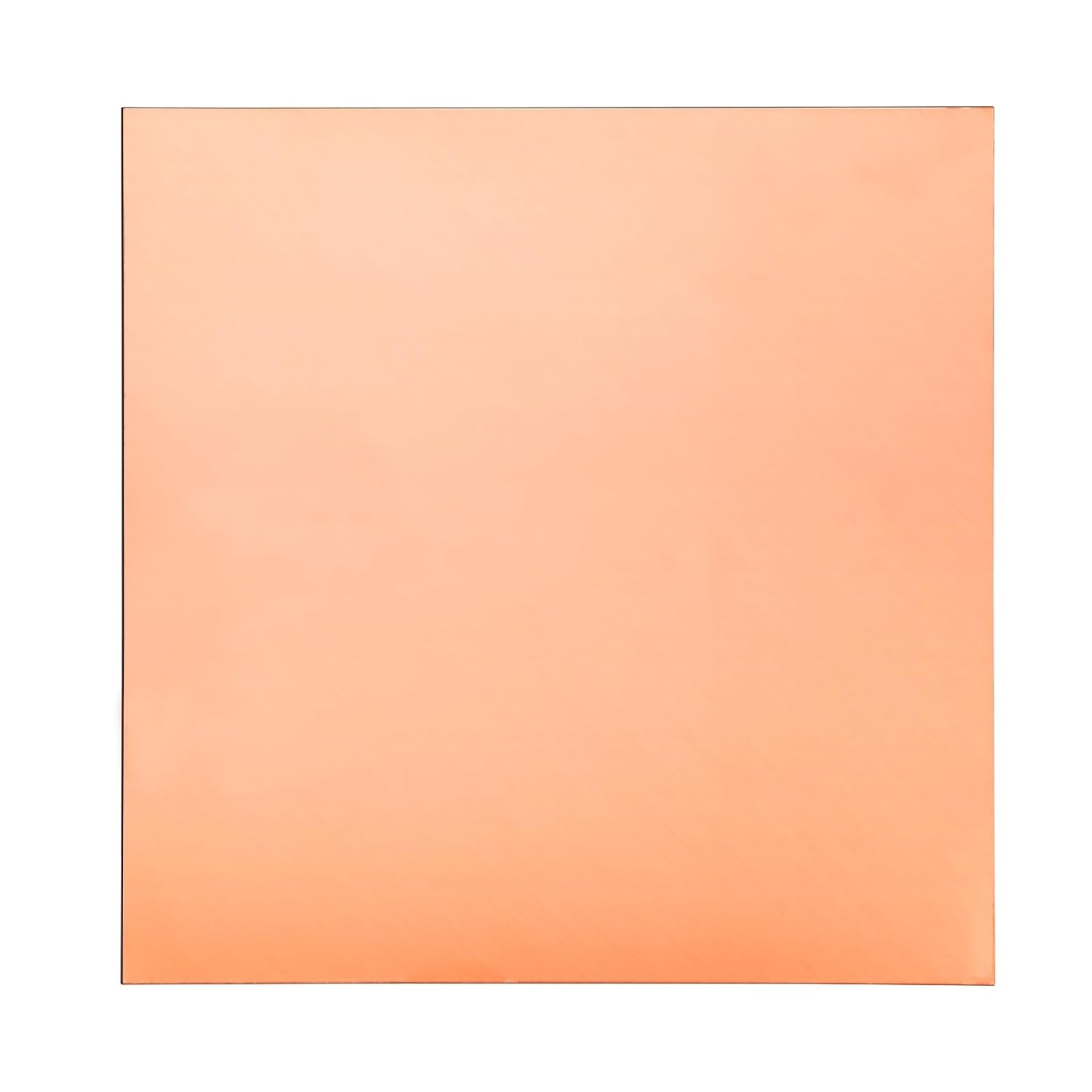 ZOFORTY Pure Copper Sheet 12 X 12 Inch 18 Gauge/1Mm Metal Copper Plate Film Atta