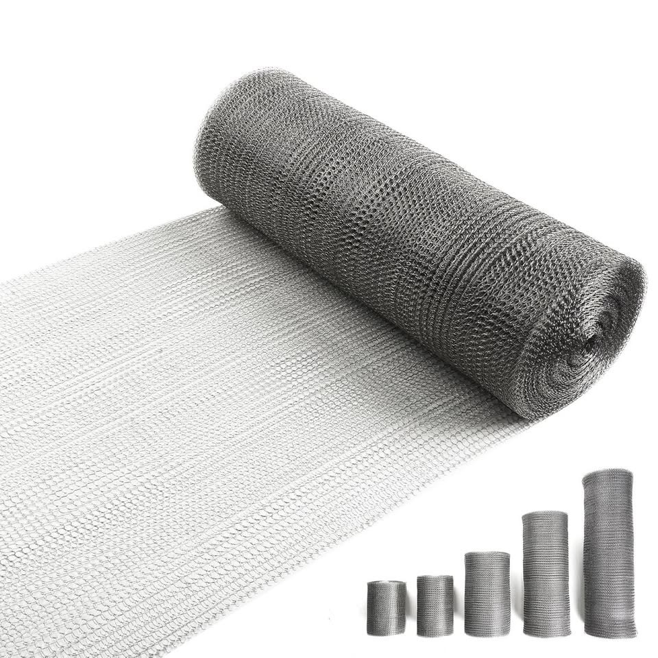 12″ X 50 ft Stainless Steel Mesh, Wire Mesh for Plants, Hole Gap Fill Fabric