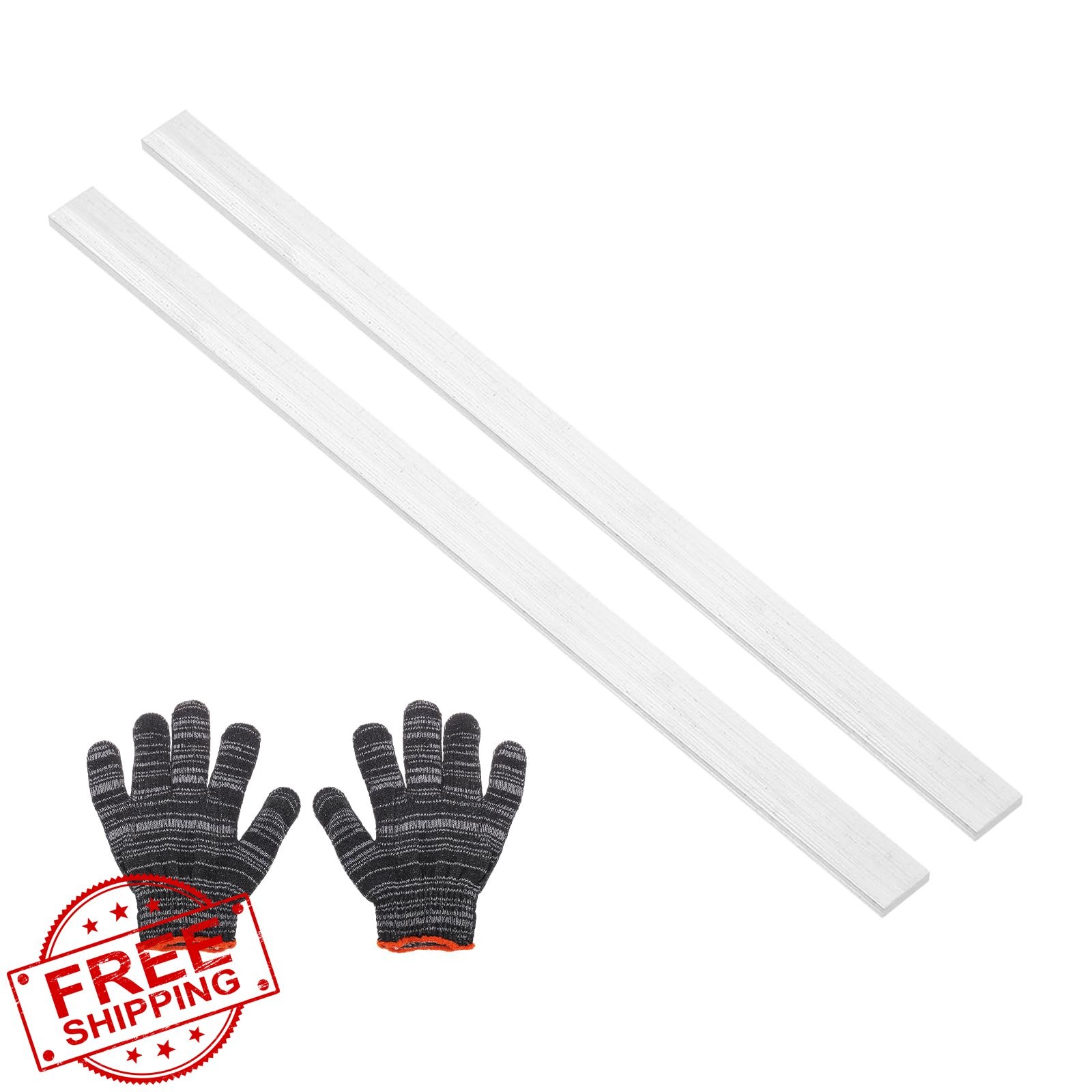 uxcell 0.08″x1″x14″ Alum Flat Bar 2 Set