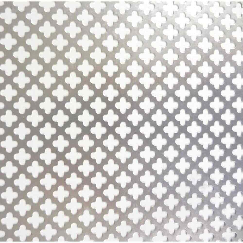 Cloverleaf Durable Aluminum Sheet Indoor/Outdoor in Silver 24 In. X 36 In.