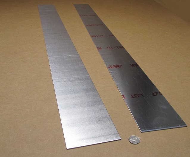 6061 T6 Aluminum Bar .063″ (1/16″) Thick x 4.0″ Wide x 48″ Length, 2 Pc