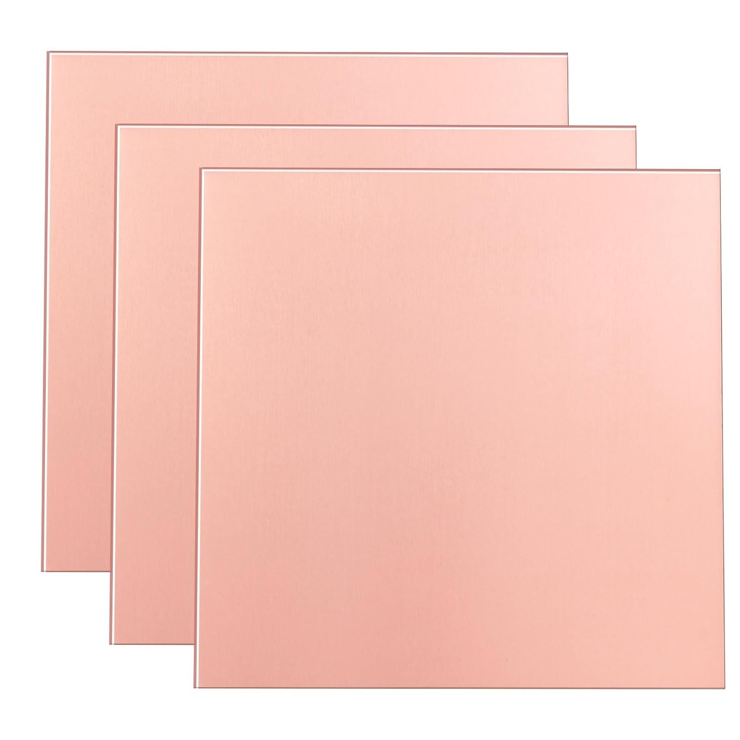 99.9% Pure Copper Craft Sheets (3 Pack) – 4″x4″ for Jewelry and Model Building