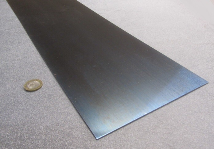 1095 Hard Blue Tempered Spring Steel Shim .012″ Thick x 6.00″ Wide x 12″ Long