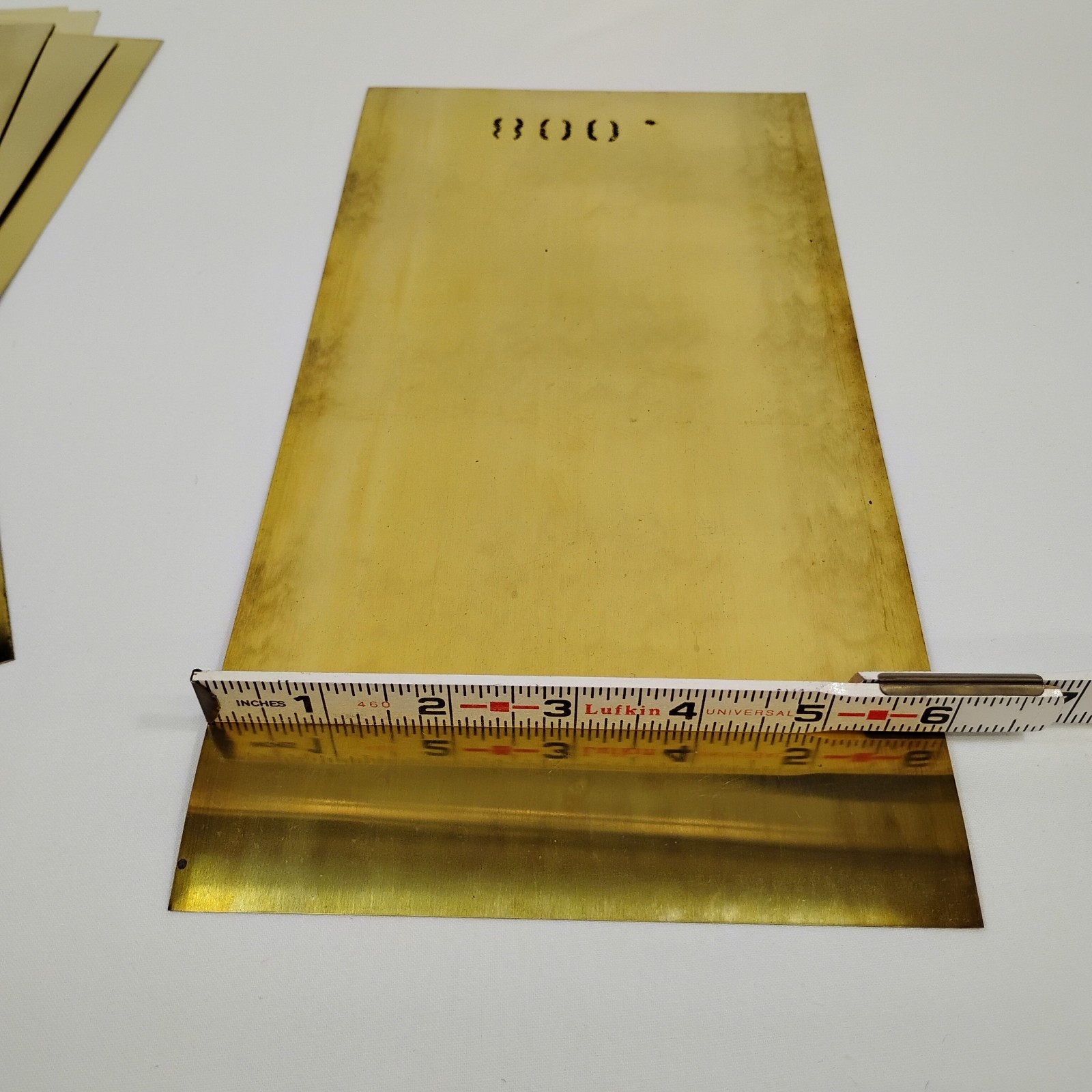 12 Pc Brass Shim Stock Assortment 6″ x 12″ .001-.015 *One Sheet Cut Down*