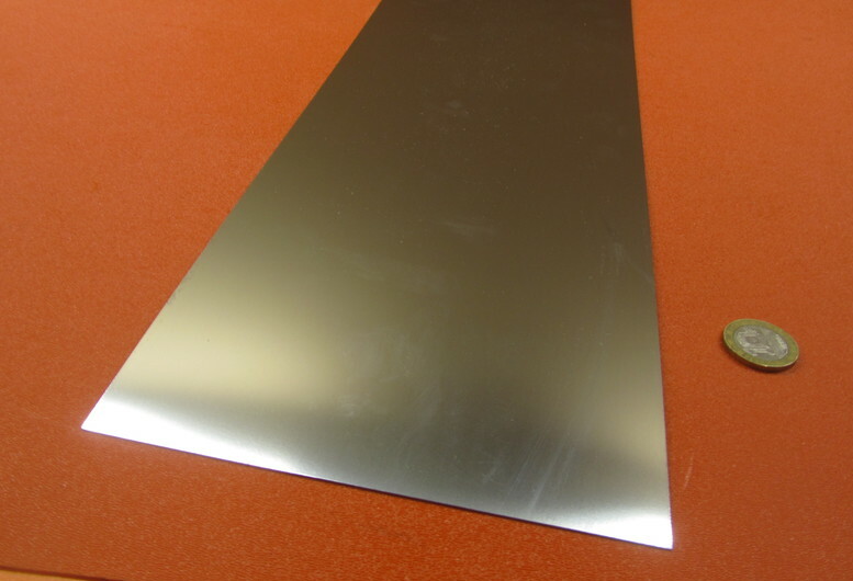 18-8 Stainless Steel Sheet, Full Hard, .0005″ x 6.0″ x 100″