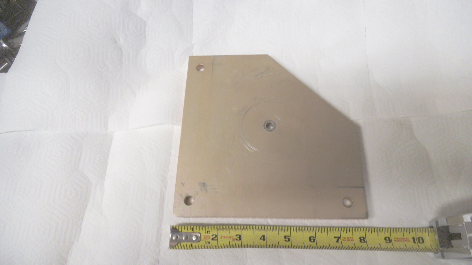 Aluminum plate 8-1/16″ x 8-1/16′” x point 386 thick