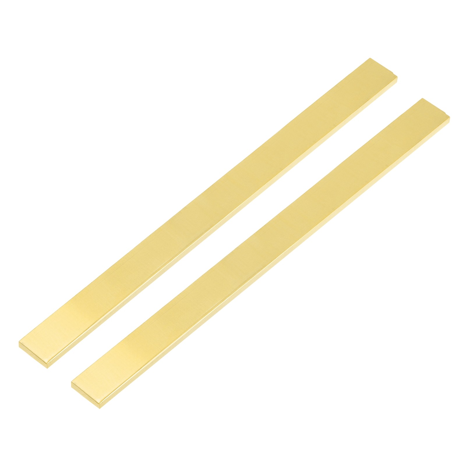 H62 Brass Flat Bar Stock, 2 Pcs 0.08″x0.79″x14″ Square Metal Solid Brass Bars