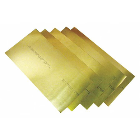 Precision Brand 17840 Shim Stock, Sheet, Brass, 0.0040 In, 6″, Pk10