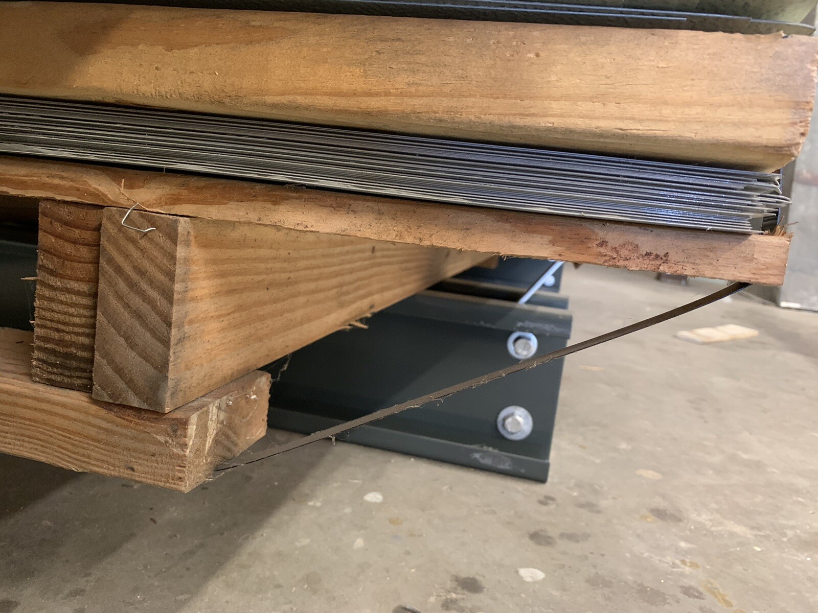 22 gage sheet metal, 3000 Sq/ft, Embossed, Light Tan