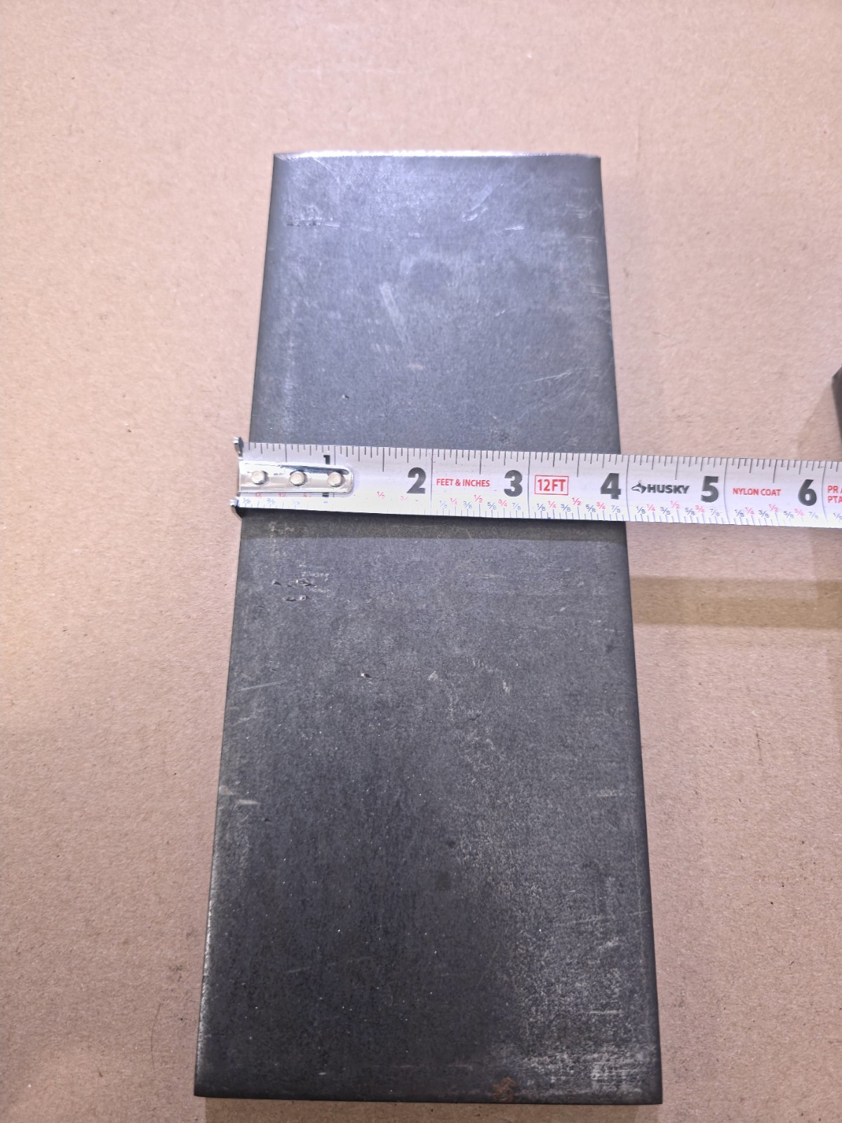 1/2″ (0.5″Thick) Hot Roll steel plate A36 4″X12″