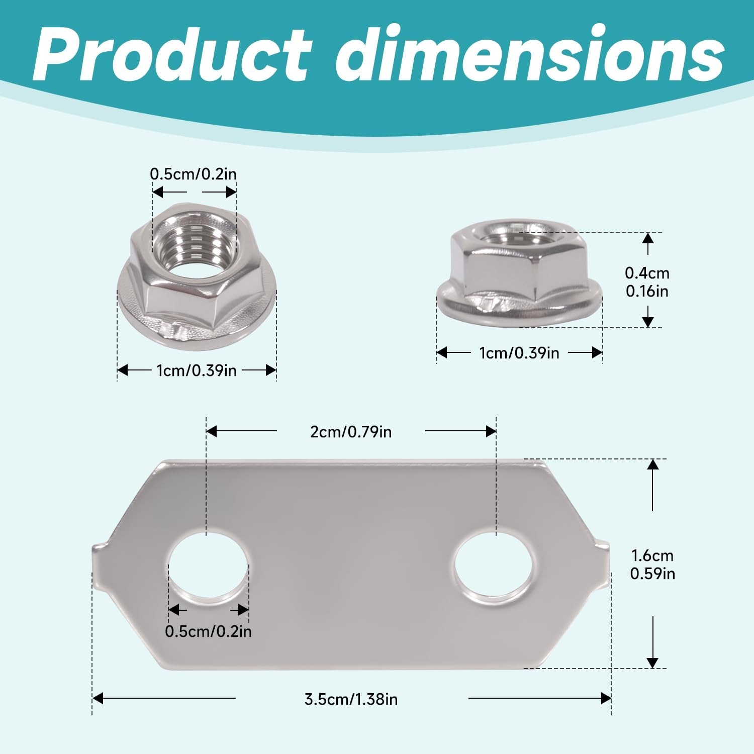 Hybrid Battery Copper Bus Bars & Stainless Steel Nuts Set for Toyota Prius V, CT