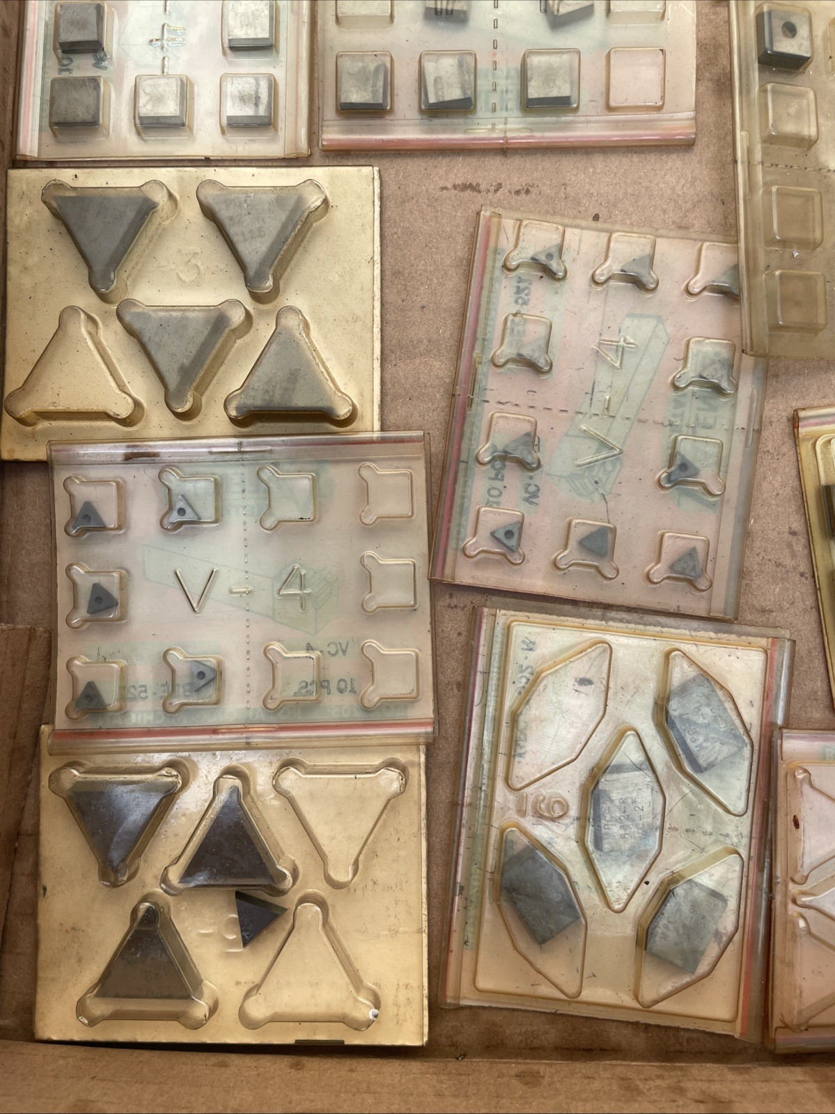 Mix Lot of Good Unused Carbide Inserts Approximately 100 Pieces