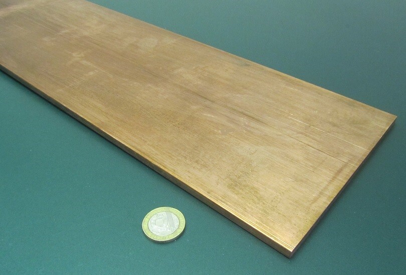 110 Copper Bar 1/8(H00) to 1/4 Hard(H01).250″ Thick x 6.0″ Wide x 24.0″ Length