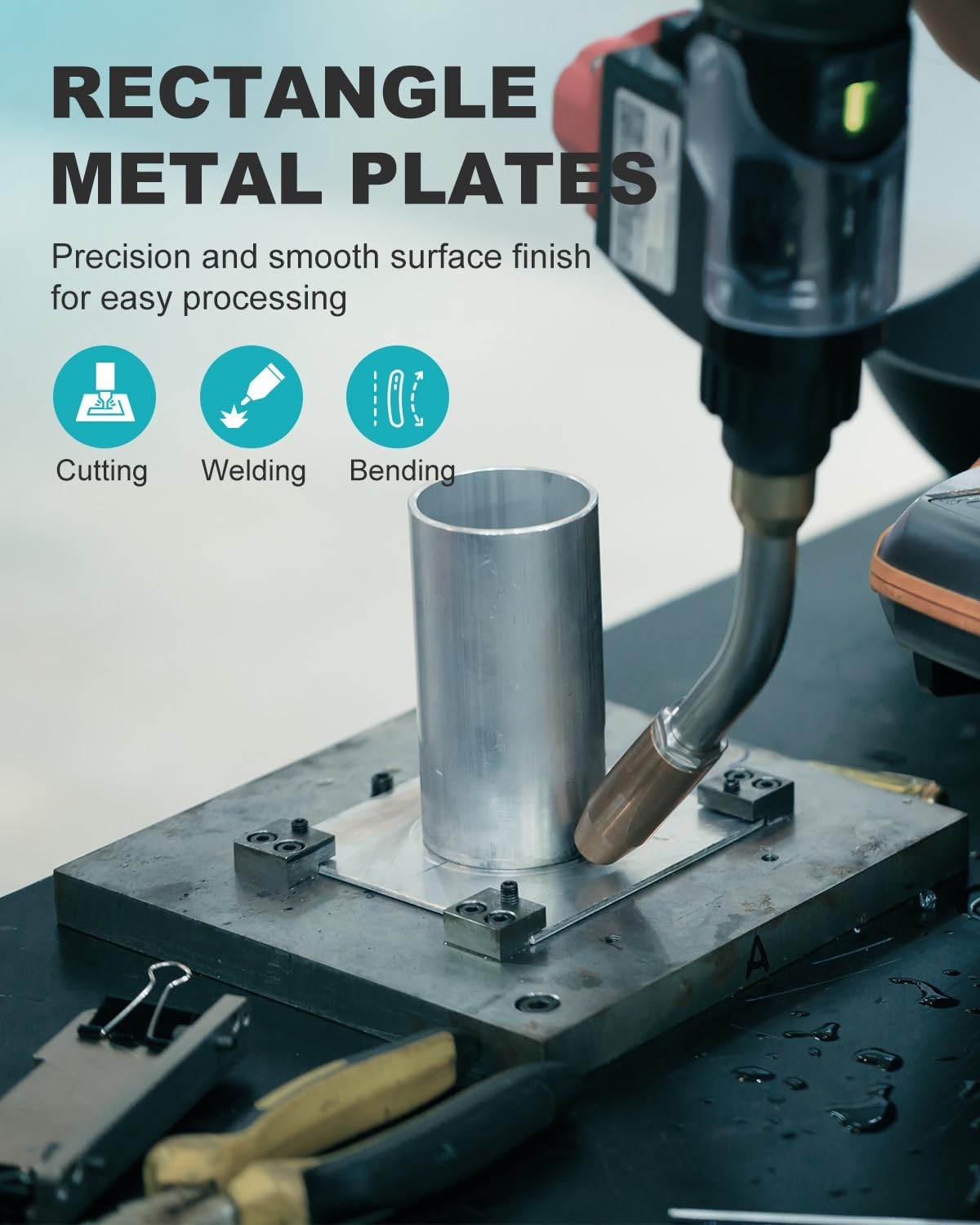 16″ x 12″ 11 Gauge Steel Sheets Metal Cold Rolled Steel Plate, 2 Pcs Weldable…