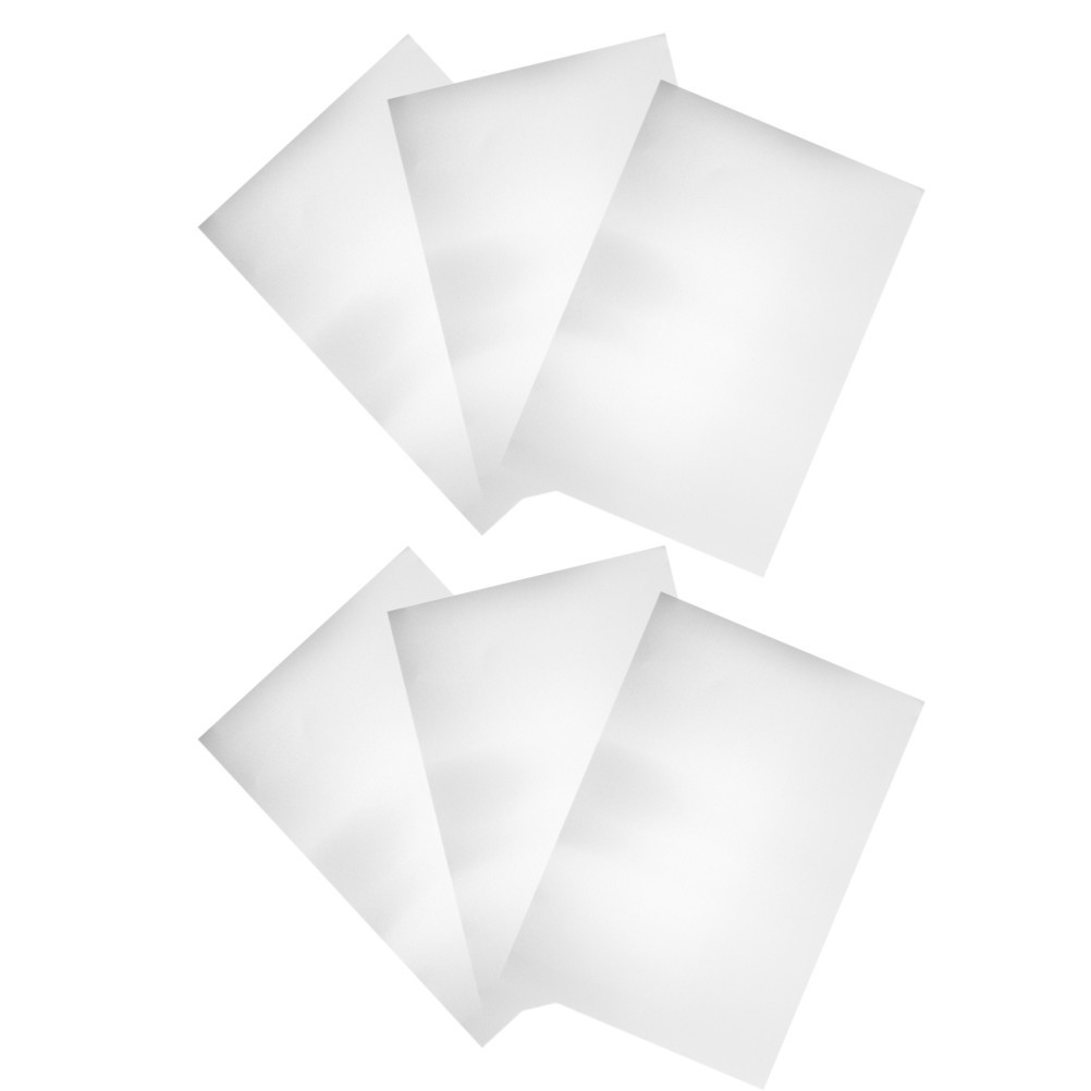 6Pcs Durable Anodized Aluminum Sheets for Office Engraving Silver Metal Plates