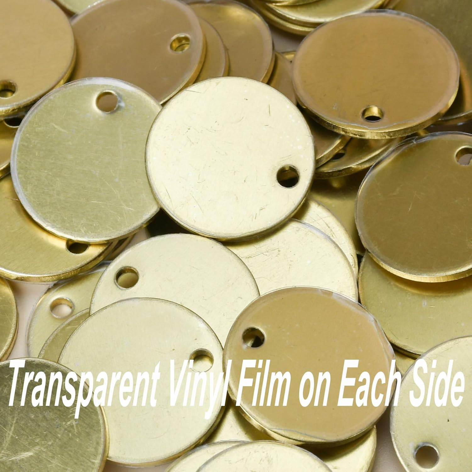 3/4 Inch Circle Brass Blanks 14Ga. Thick Smooth Edges Brass round Disc Tags for