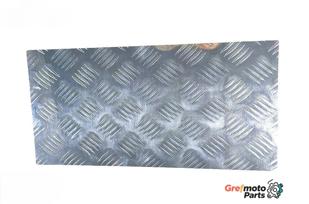 Heavy Duty 12″x24″ Aluminum Diamond Plate Sheet 305x610mm Silver 1Pc