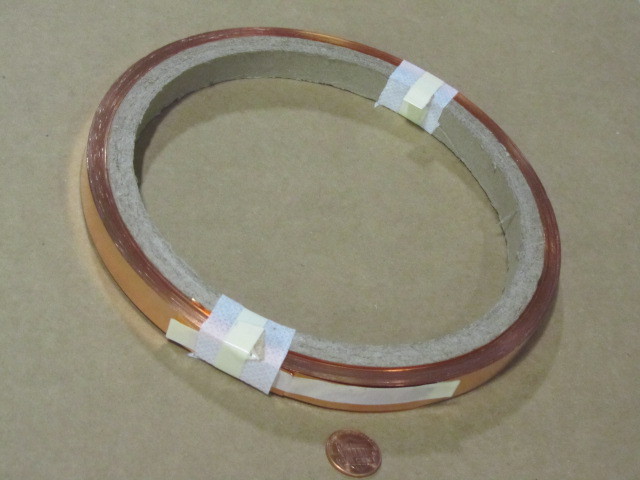 110 Copper Foil Soft Temper .005″ Thick x 1/2″ Wide x 100 Foot Length