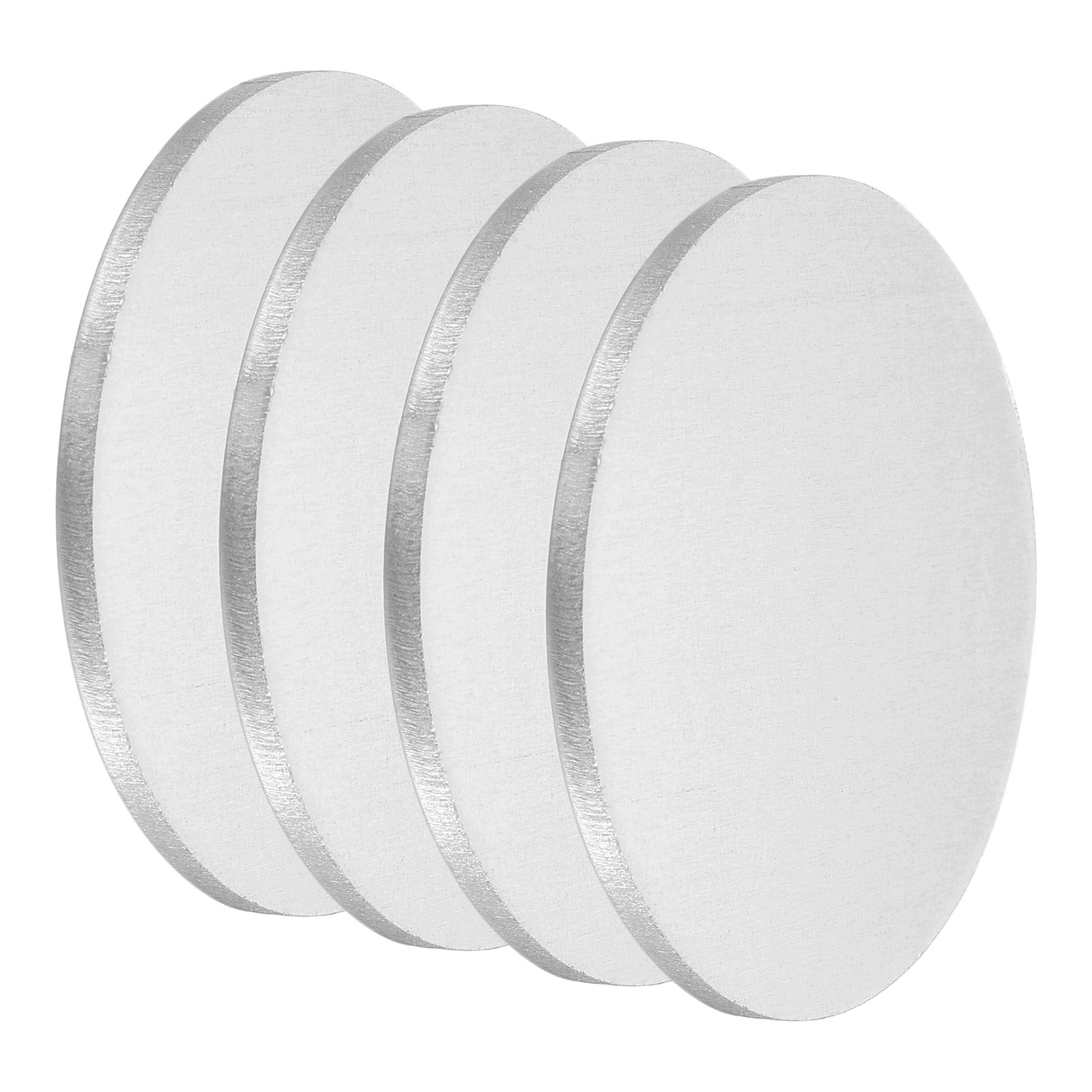 4Pcs Aluminum Disc, 2″(50mm) Dia 0.1″(2.5mm) Thick Round 6061 Aluminum Sheets