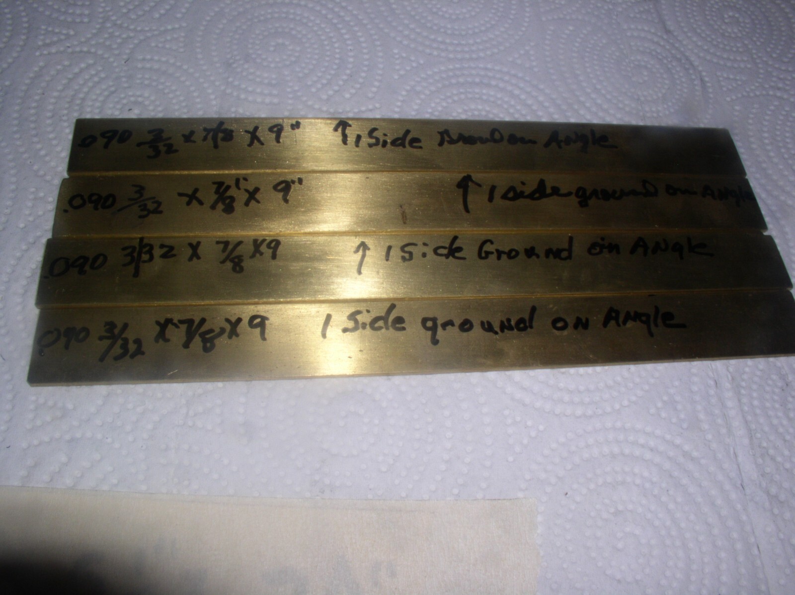 1PCS. 3/32″ X 7/8″ X 9″ SOLID BRASS FLAT STOCK YELLOW BRASS