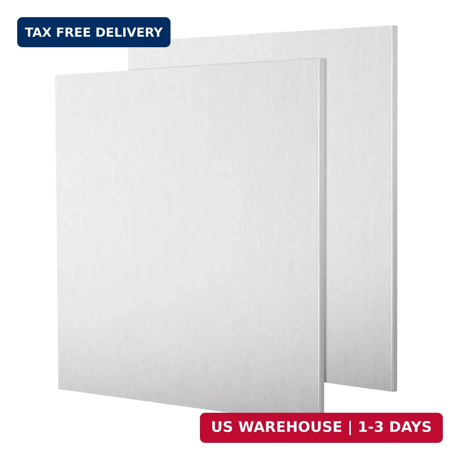 2 Pack 6061 T6 Aluminum Sheet Metal 6 x 6 x 0.236 (1/4) Inch Flat Plain Plate Pa