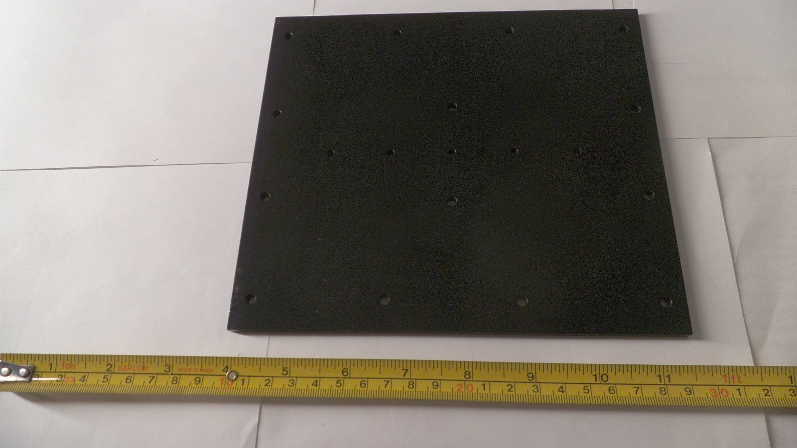 Anodized Aluminum plate, 7-3/4″ x 6-13/16″ x .194 thick