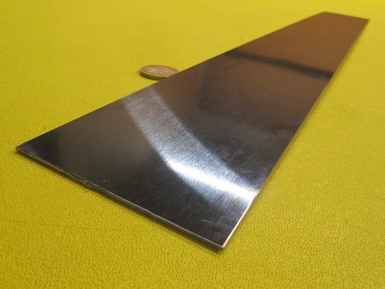 1095 Hard Blue Tempered Spring Steel Shim .050″ Thick x 3.00″ Wide x 24″ Long